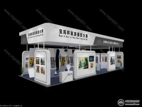 宝鸡展台模型图片