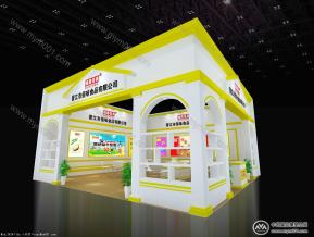 佰味食品展览模型图片