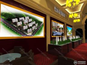 海岛国际名城展览模型图片