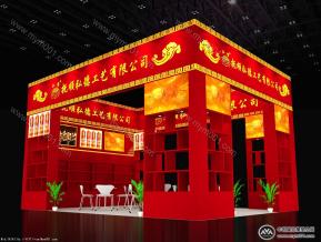 佛事展中式展览模型图片