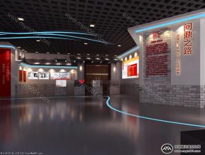 云南农村信用社成就展厅模型效果图