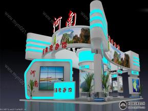 河南旅游展台模型图片