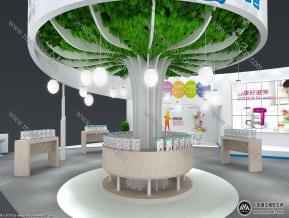 小白熊婴童展台3D模型图片