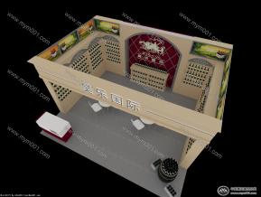 昊乐国际展览模型图片