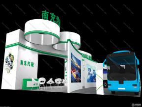 南充汽配展台模型图片