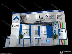 adler展览展台设计3D模型