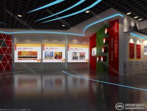 云南农村信用社成就展厅模型效果图