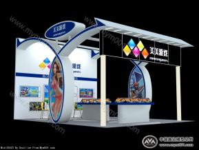 美美游戏展览模型图片