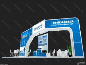 德力电机展台模型