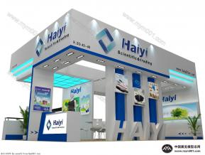 haiyi涂料展台模型图片