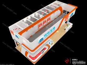 上海木仓电子展览模型图片