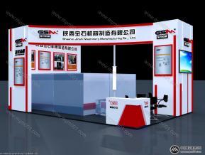 金石机械展台模型