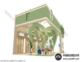 三面开爱心婴孕童展 现代简介爱心风格孕童展 玩具展