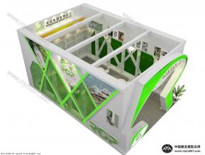 荣光鞋展位模型图片