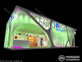 三点水婴幼展览模型图片
