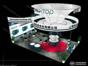 上海特波电机展览模型图片