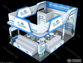 厦门奇博展台模型