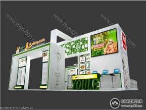 邮乐农展台模型图片