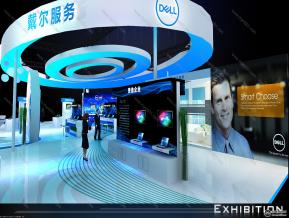 dell数博会展览模型图片