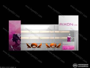 rixon皮革展台模型图片