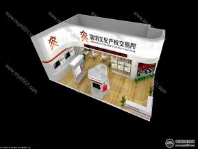 文化产权交易展台模型图片
