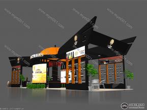 高树展台模型