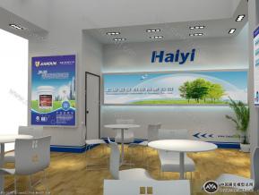haiyi涂料展台模型图片