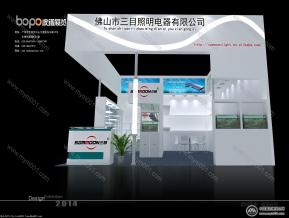 三目展览模型图片