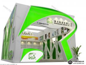 荣光鞋展位模型图片