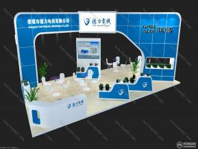 德力电机展台模型