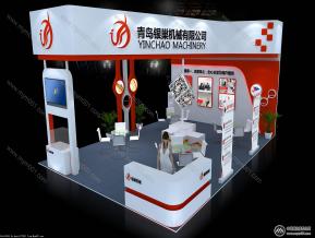 青岛畜牧业展台3D模型效果图
