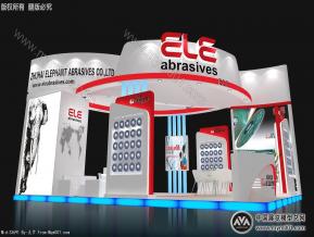 大象模具展台3D模型图片
