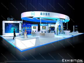 dell数博会展览模型图片