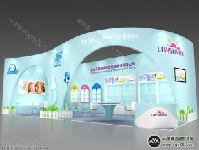 朗晨孕婴展台模型图片