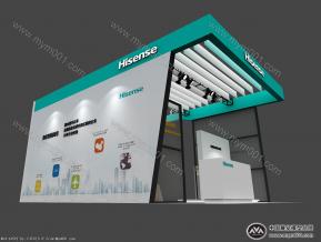 海信智能通讯展台模型图片