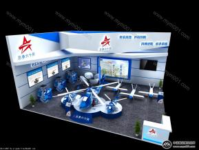 总参六十所展台模型图片