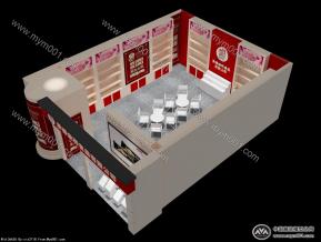 承德金利食品展位设计方案效果图