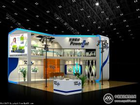 宝捷机械展双层设计方案