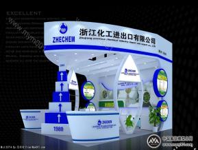 浙江化工展台模型图片