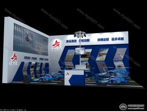 总参六十所展台模型图片
