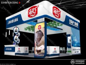 渔博会海天下展览模型效果图