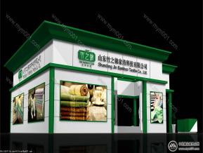 竹之锦家纺展览模型图片
