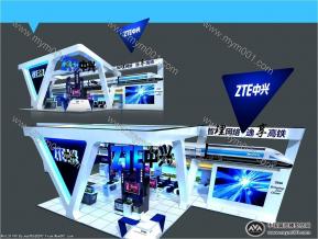 中兴展台模型