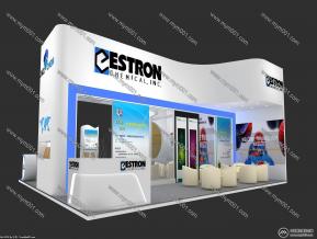 优卡化学展览模型图片