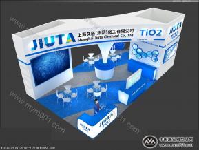 上海久塔化工展览模型图片