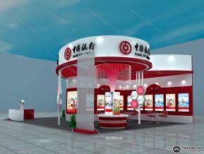 中国银行展览模型