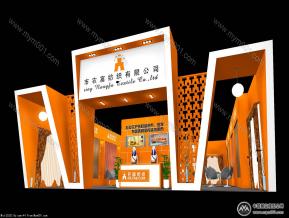 农富纺织展览模型图片