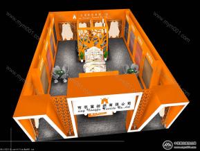 农富纺织展览模型图片