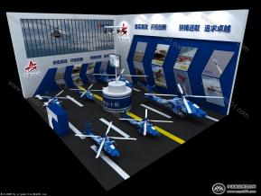总参六十所展台模型图片