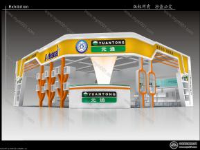 元通展台模型效果图